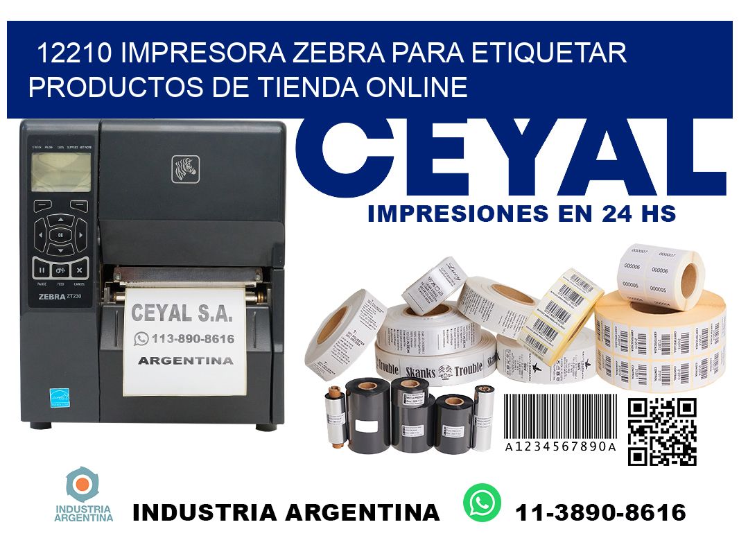 12210 impresora Zebra para etiquetar productos de tienda online