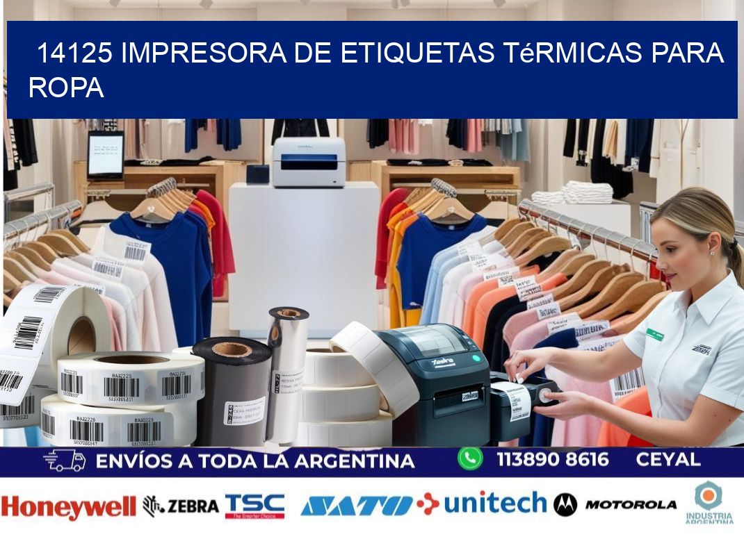 14125 impresora de etiquetas térmicas para ropa