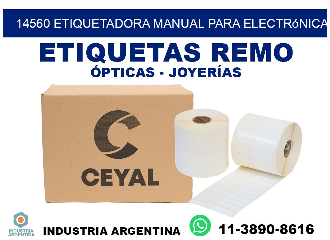 14560 etiquetadora manual para electrónica