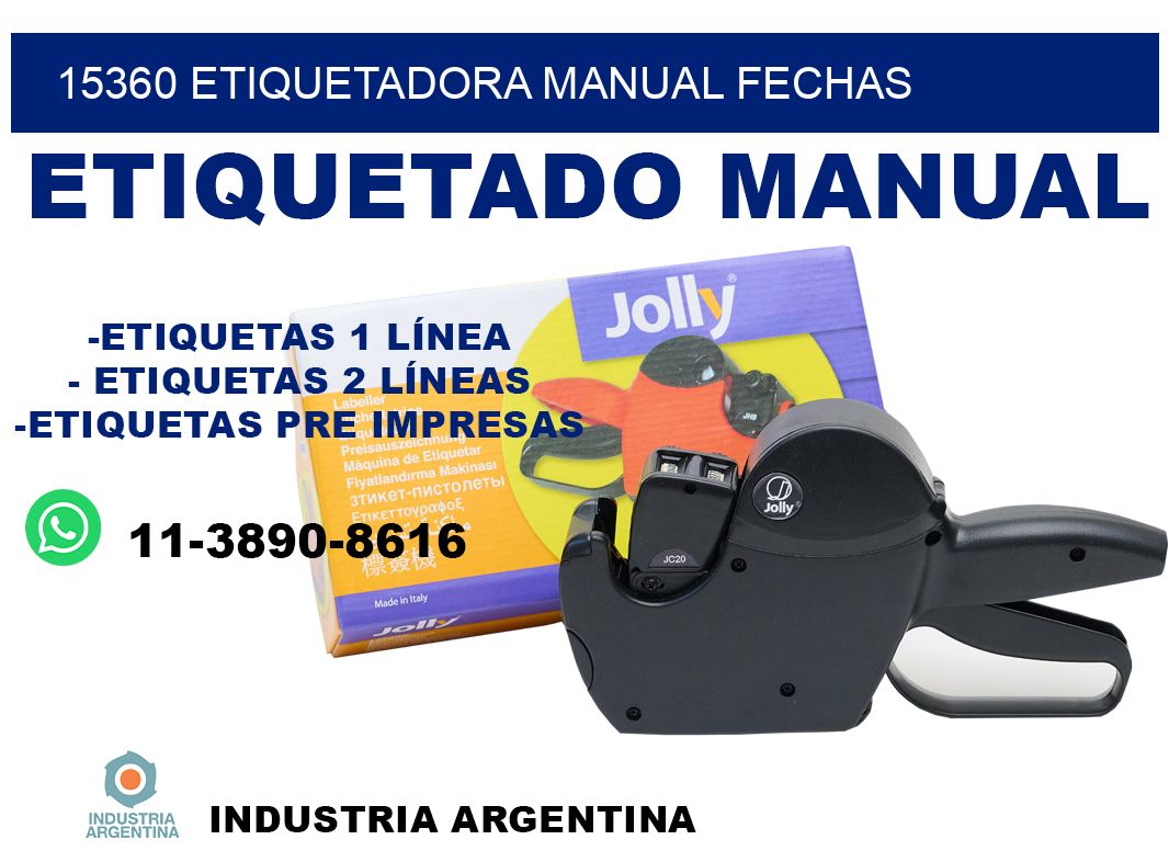 15360 etiquetadora manual fechas