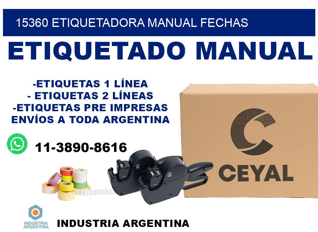 15360 etiquetadora manual fechas