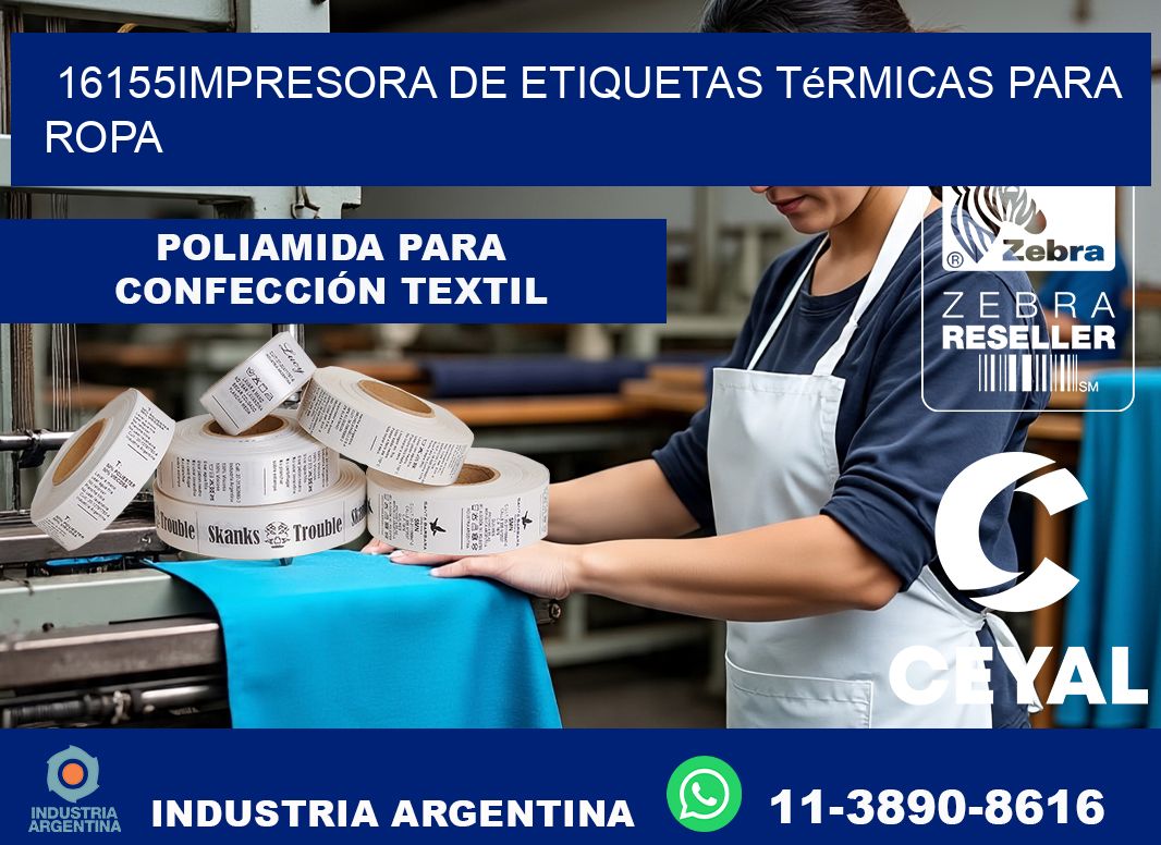 16155impresora de etiquetas térmicas para ropa