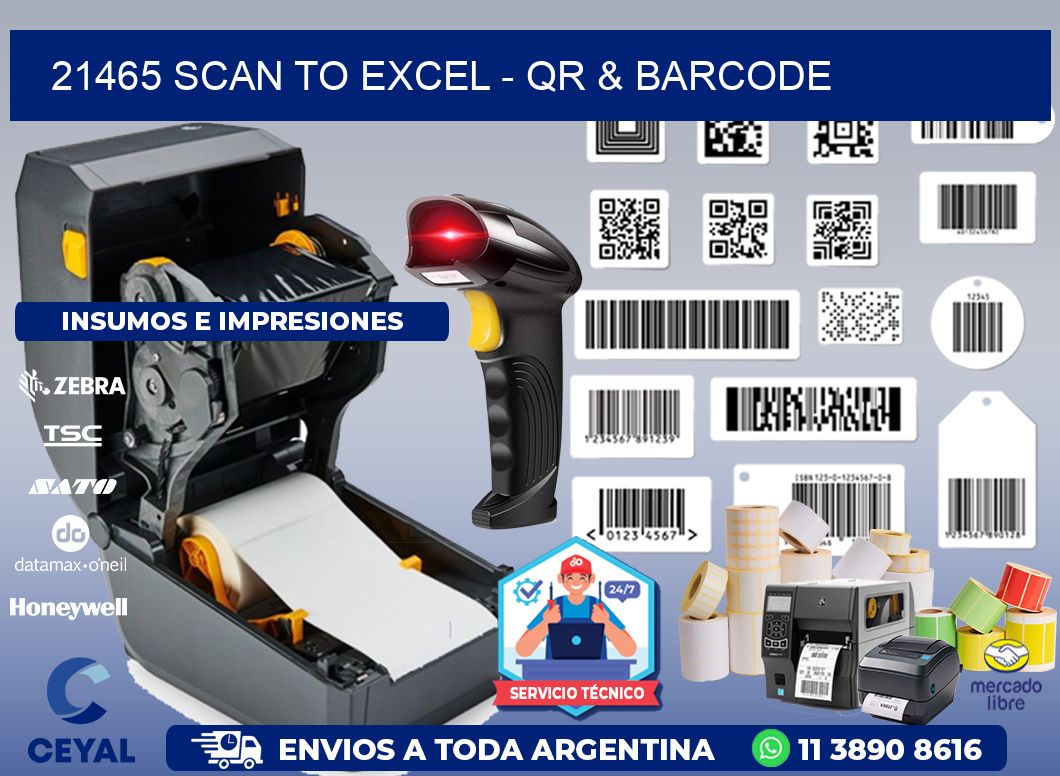 21465 Scan to Excel - QR & Barcode
