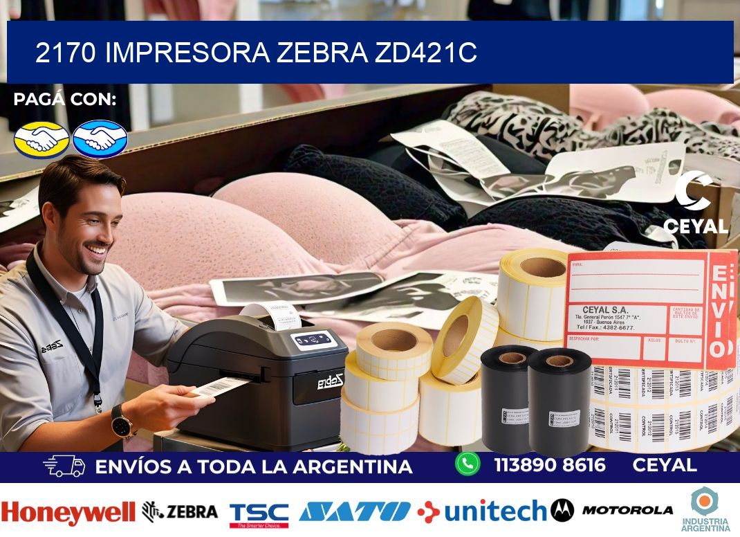 2170 Impresora Zebra zd421c