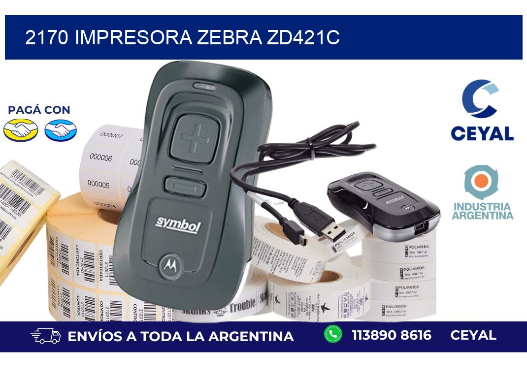 2170 Impresora Zebra zd421c