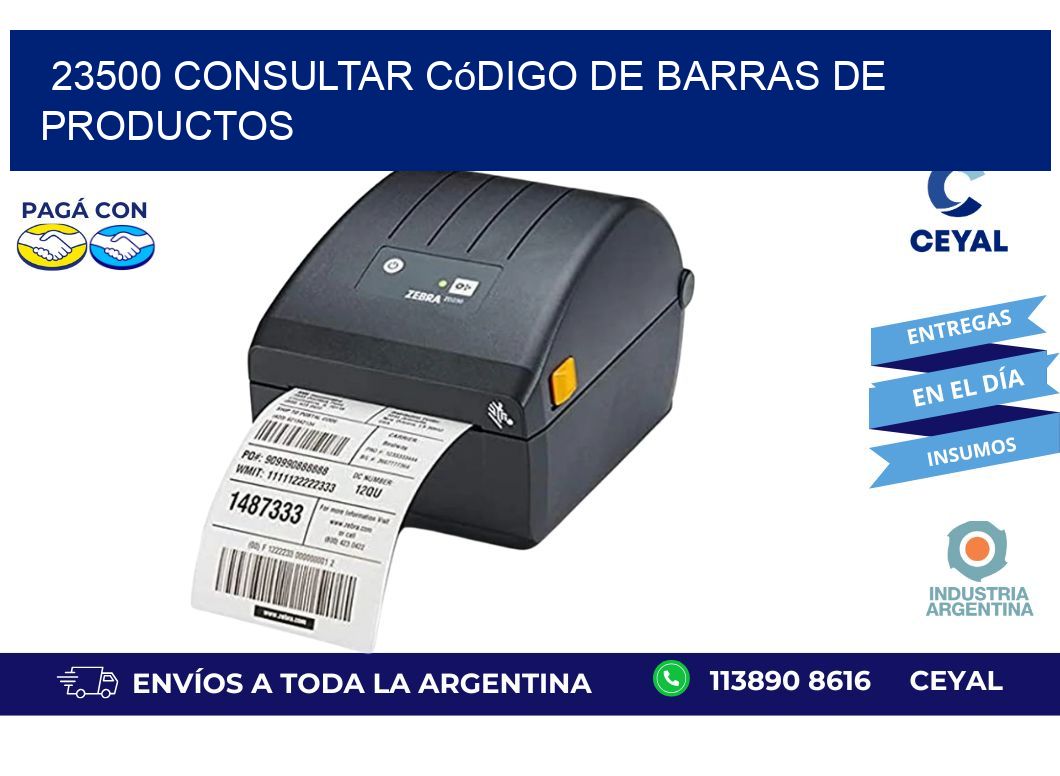 23500 Consultar código de barras de productos