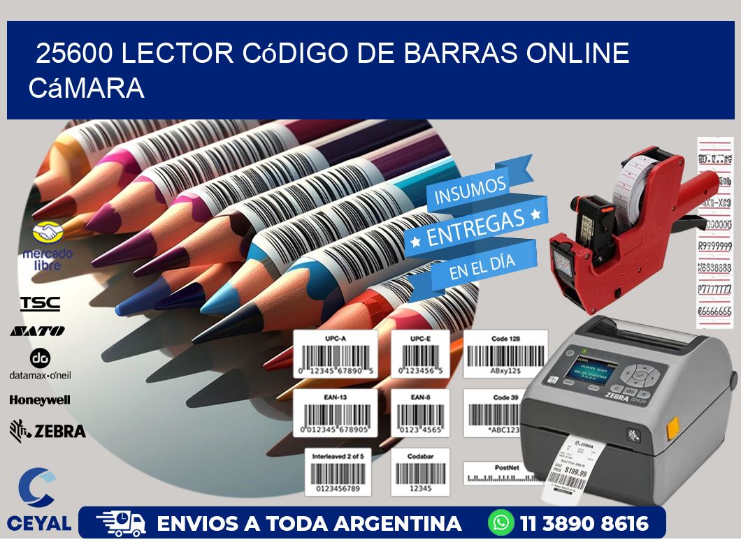 25600 Lector código de barras online cámara
