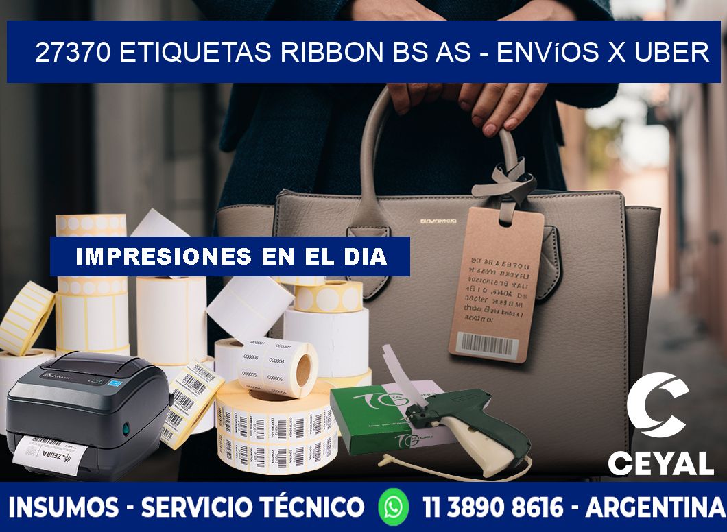 27370 etiquetas ribbon bs as - envíos x uber