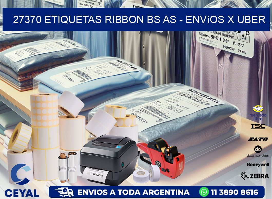 27370 etiquetas ribbon bs as - envíos x uber
