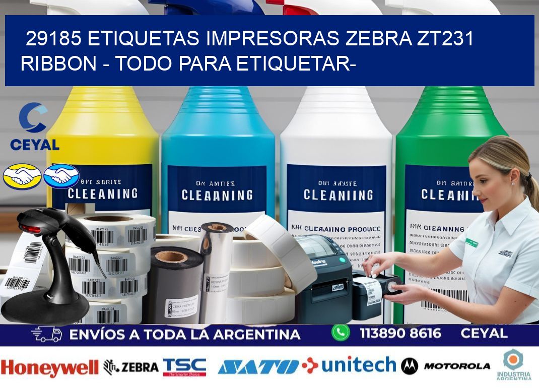 29185 etiquetas impresoras zebra zt231 ribbon - Todo para Etiquetar-