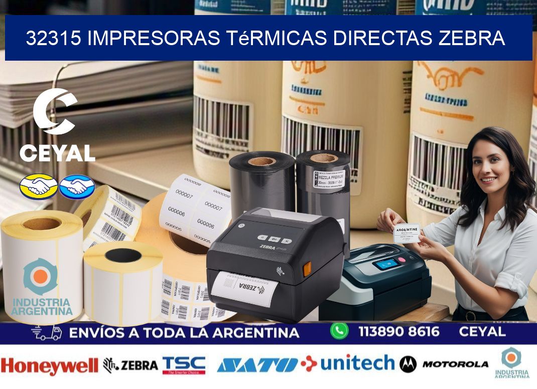 32315 impresoras térmicas directas zebra