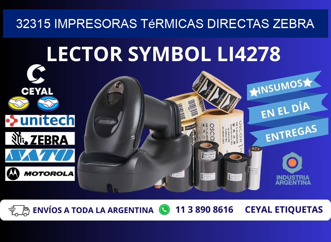 32315 impresoras térmicas directas zebra