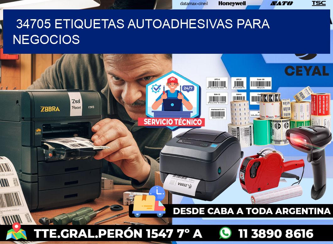 34705 etiquetas autoadhesivas para negocios
