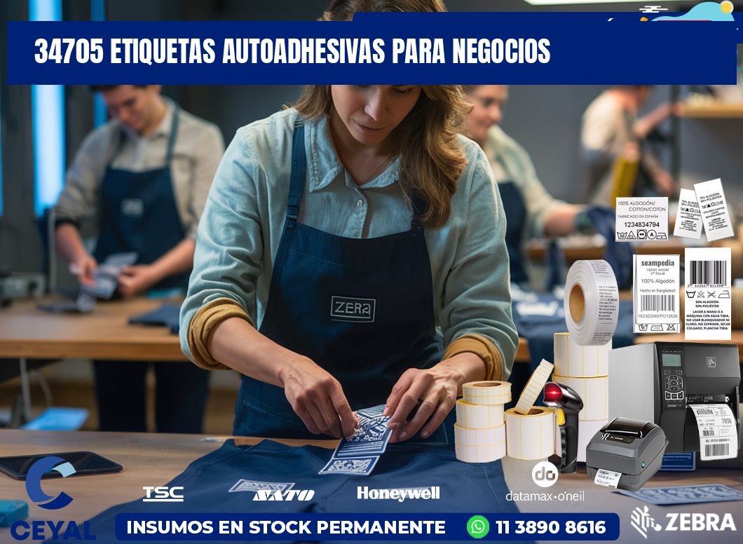 34705 etiquetas autoadhesivas para negocios