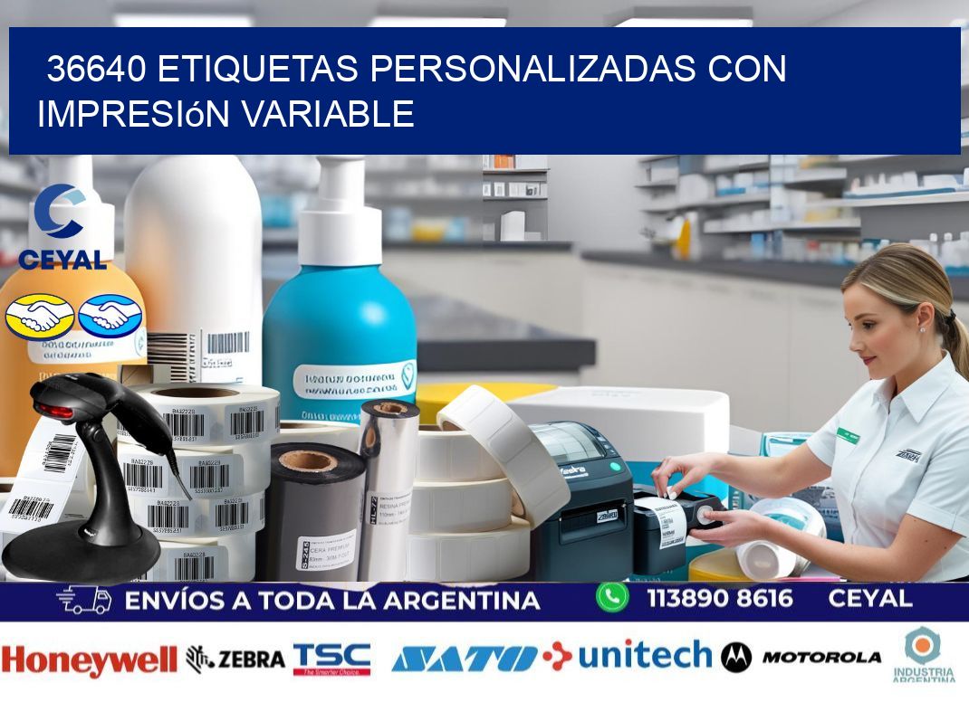 36640 etiquetas personalizadas con impresión variable
