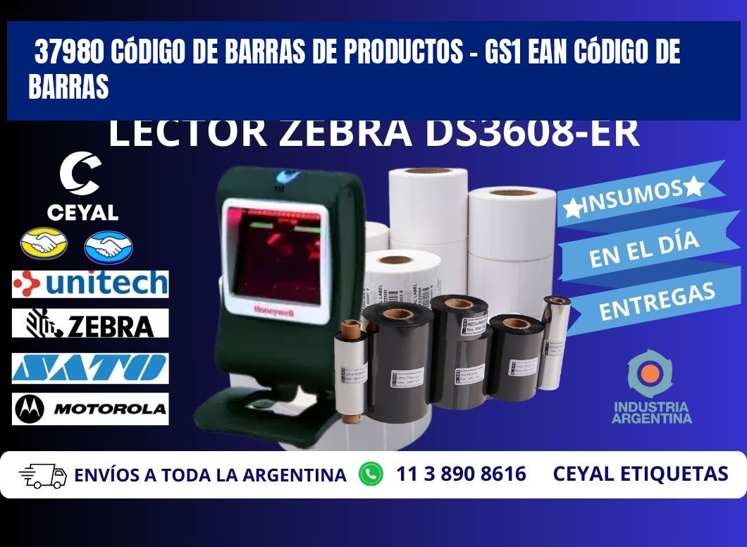 37980 Código de Barras de productos - GS1 ean Código de Barras