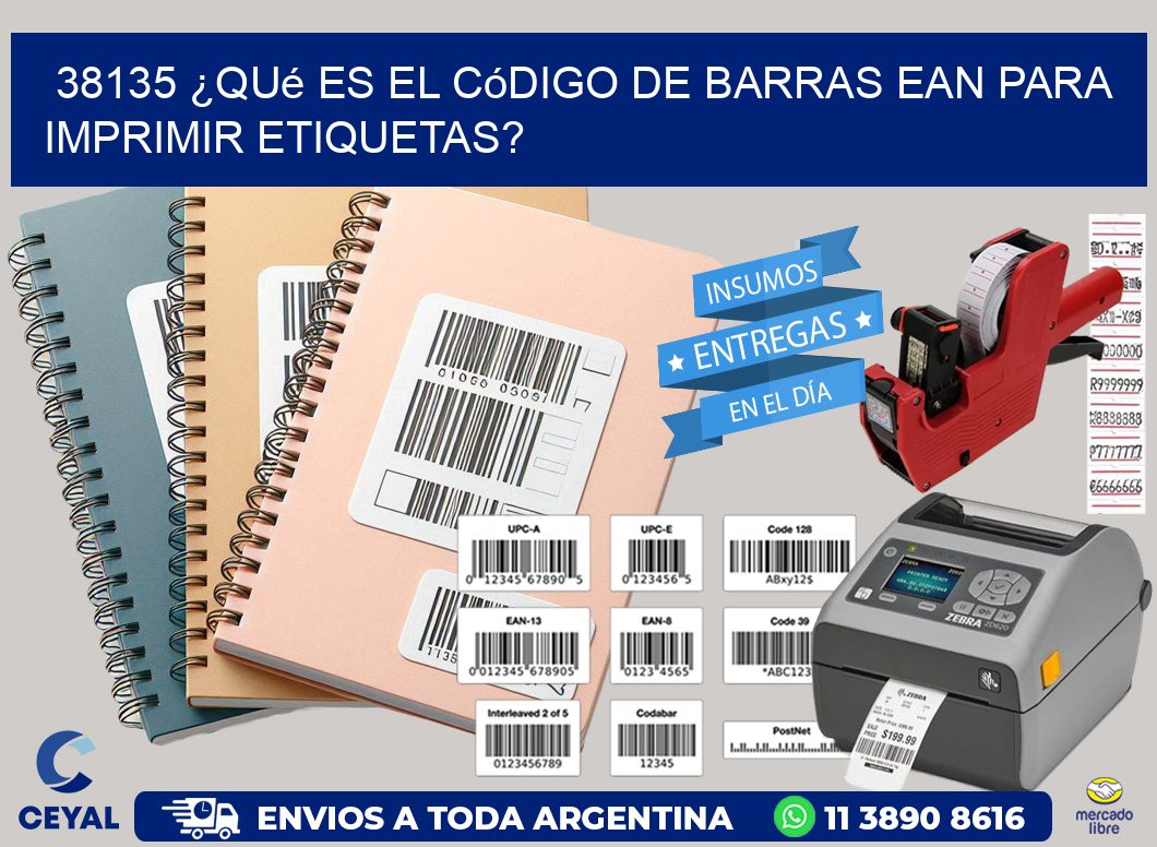 38135 ¿Qué es el código de barras EAN para imprimir etiquetas?
