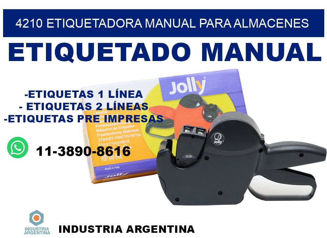 4210 etiquetadora manual para almacenes