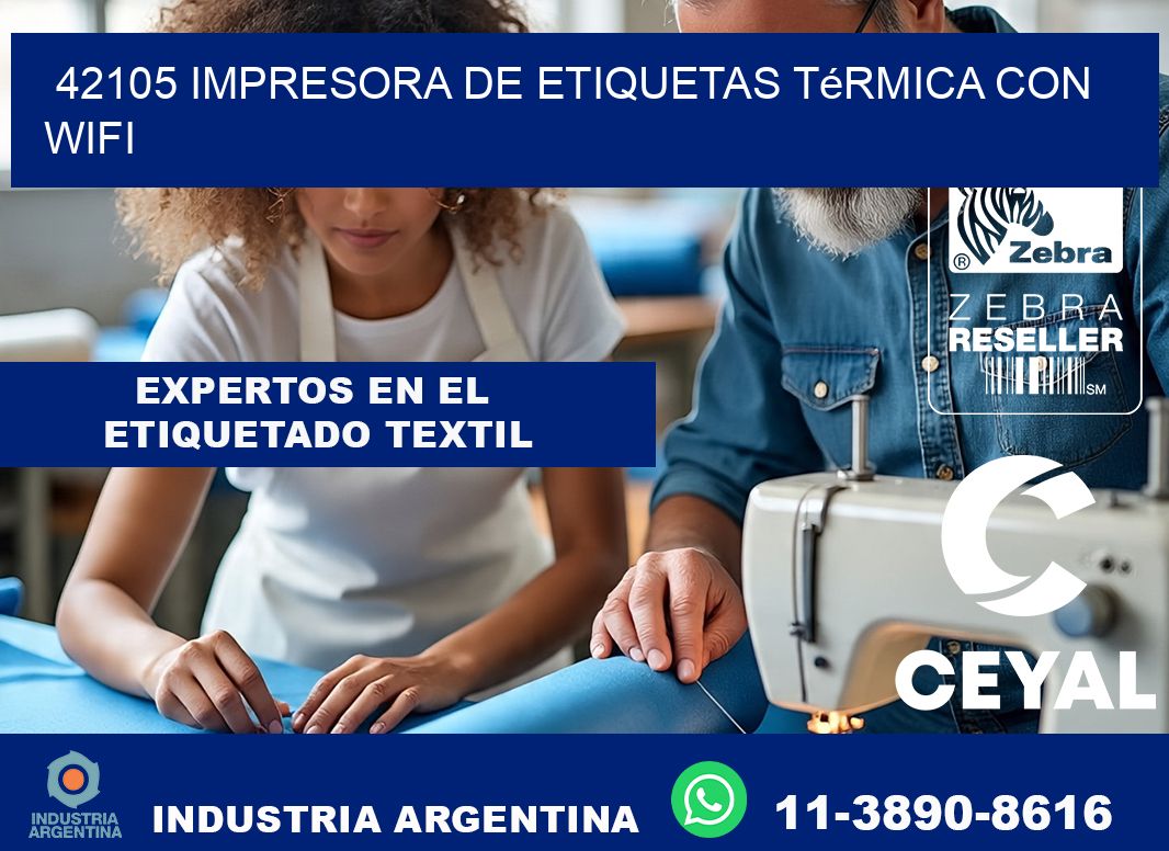 42105 impresora de etiquetas térmica con wifi