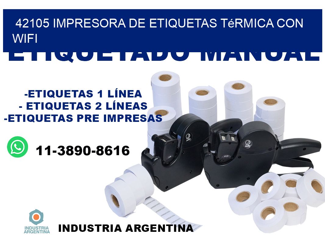 42105 impresora de etiquetas térmica con wifi