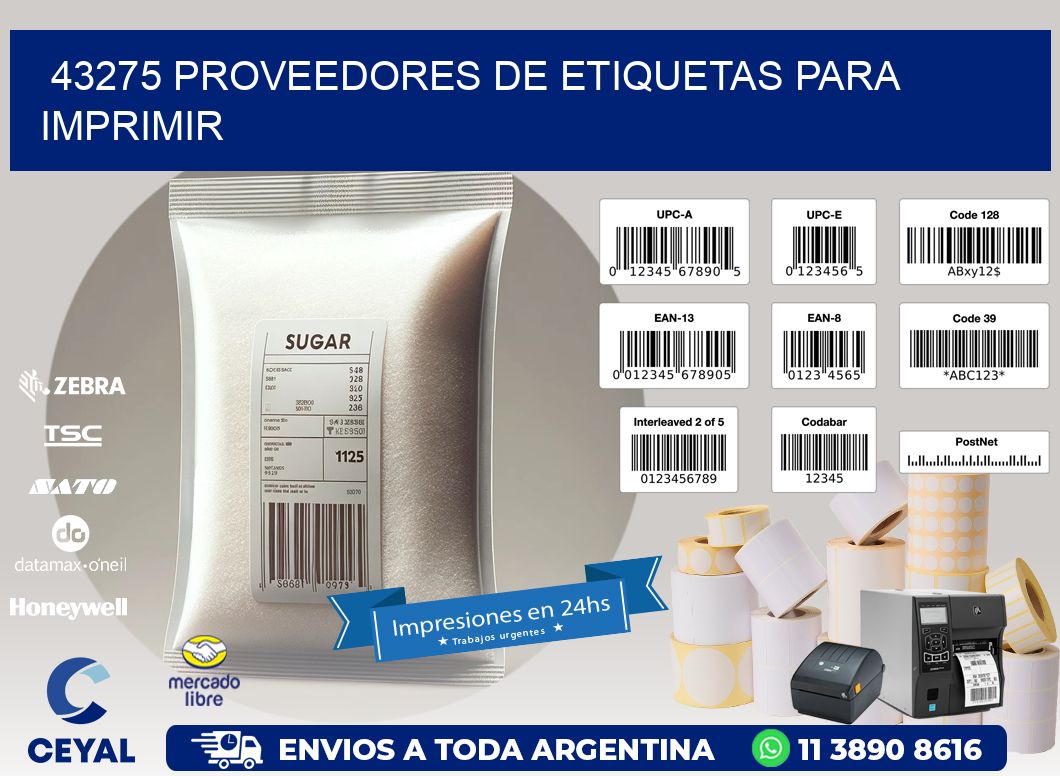 43275 proveedores de etiquetas para imprimir