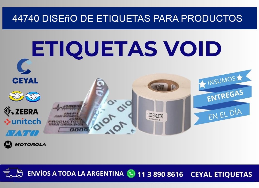 44740 Diseño de etiquetas para productos