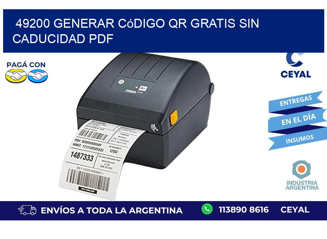49200 Generar código QR gratis sin caducidad PDF