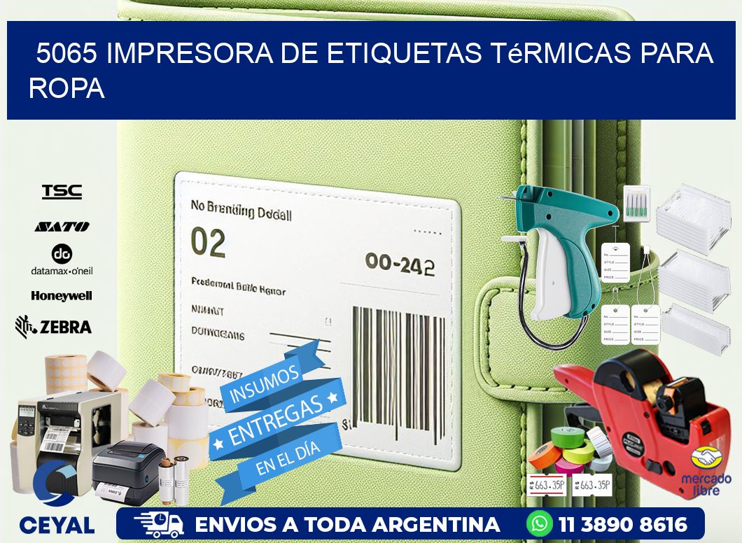 5065 impresora de etiquetas térmicas para ropa