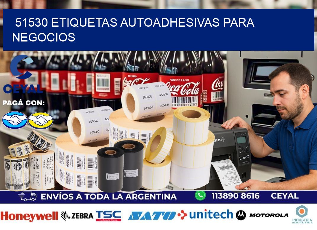 51530 etiquetas autoadhesivas para negocios