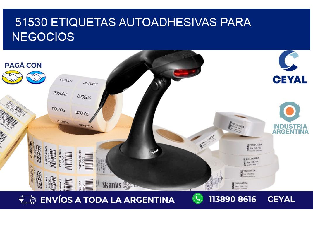 51530 etiquetas autoadhesivas para negocios