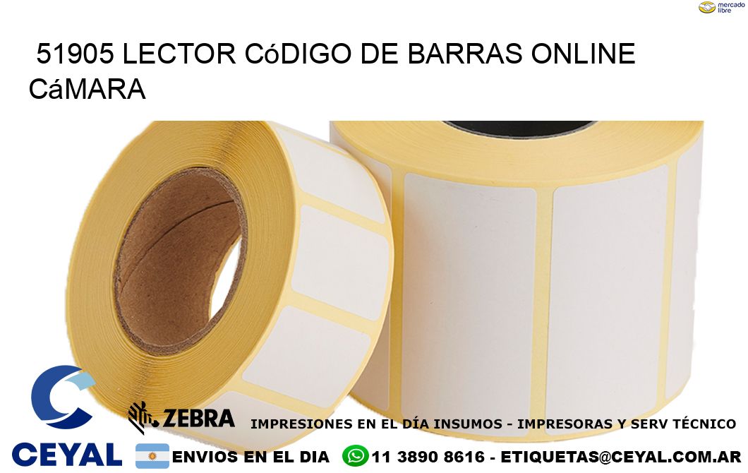 51905 Lector código de barras online cámara