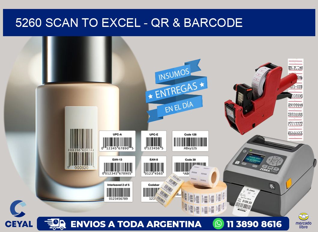 5260 Scan to Excel - QR & Barcode