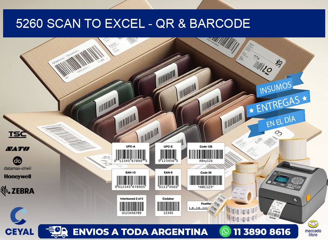 5260 Scan to Excel - QR & Barcode