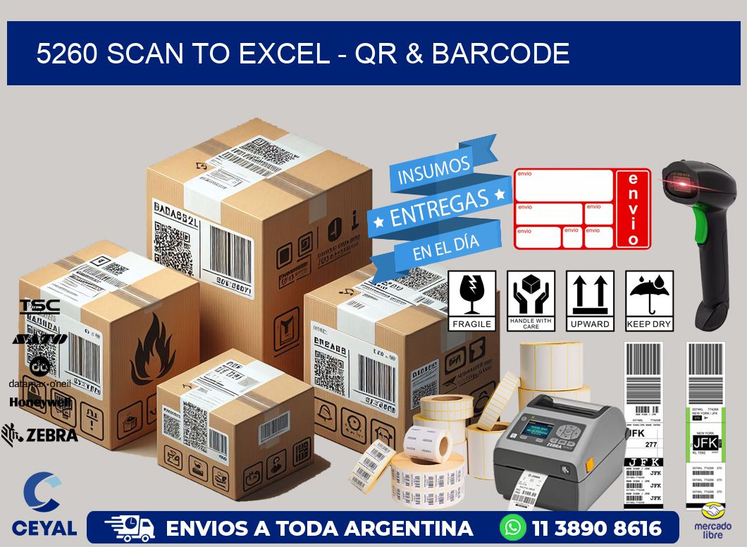 5260 Scan to Excel - QR & Barcode