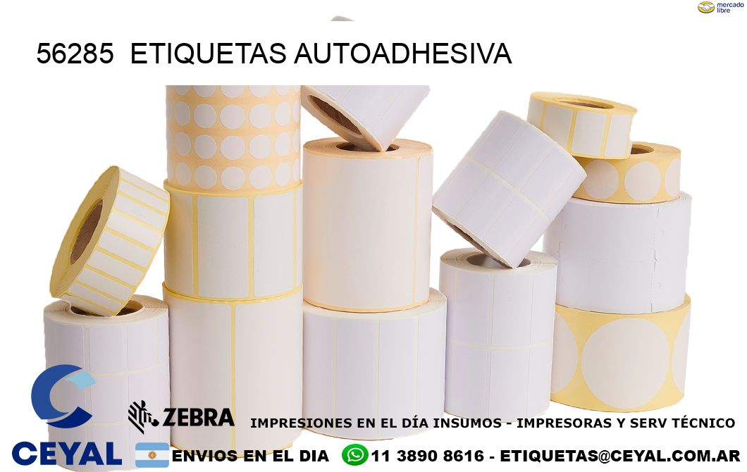 56285  etiquetas autoadhesiva