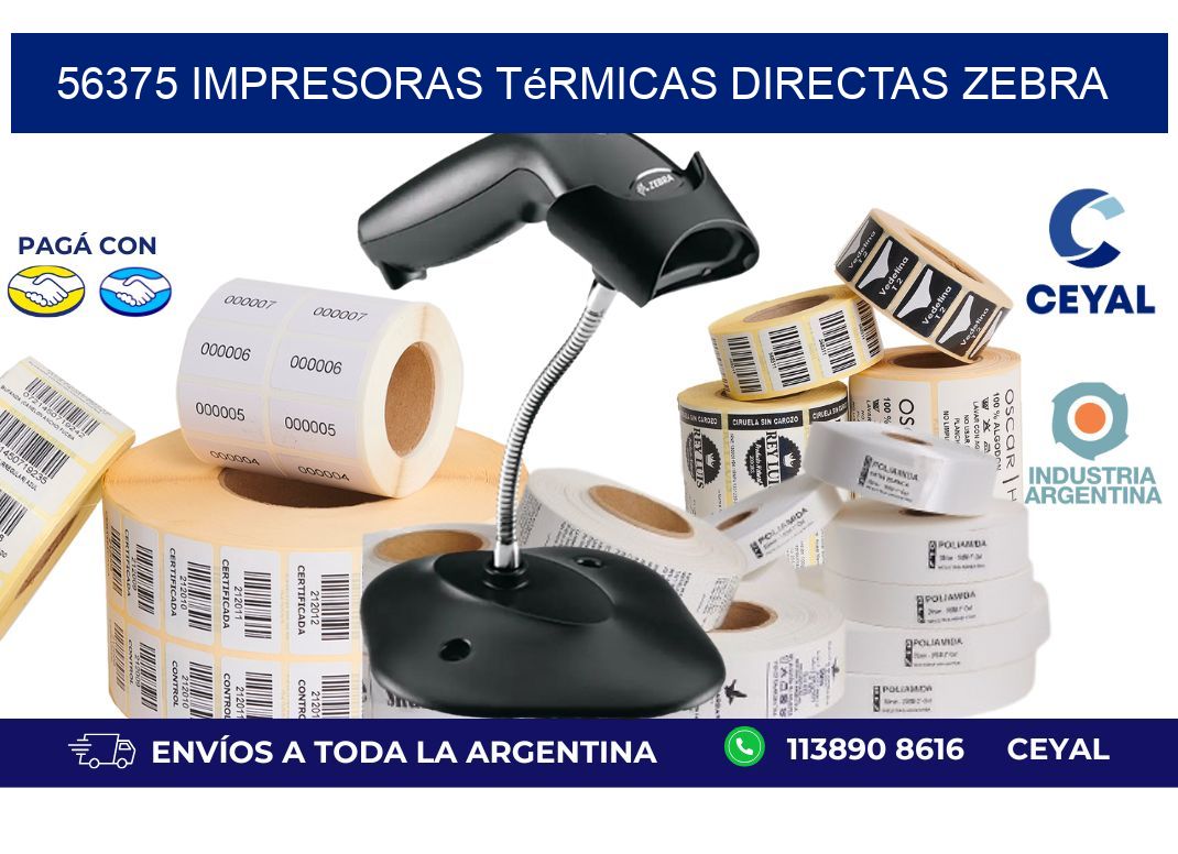 56375 impresoras térmicas directas zebra