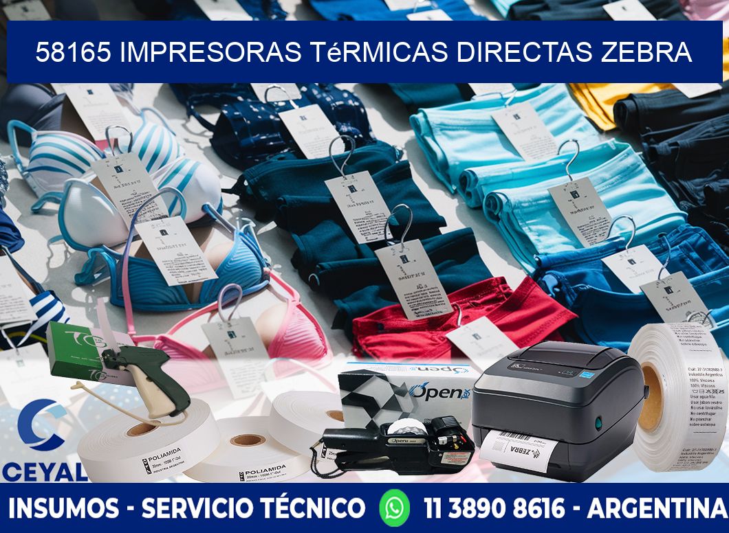58165 impresoras térmicas directas zebra