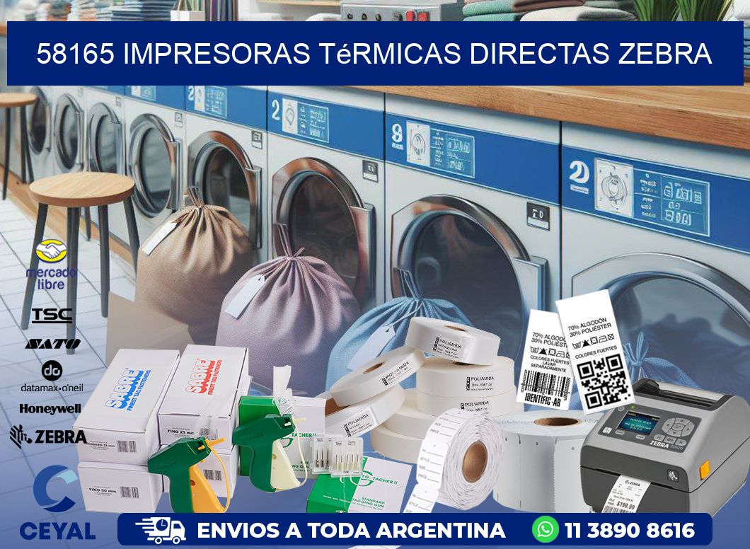58165 impresoras térmicas directas zebra