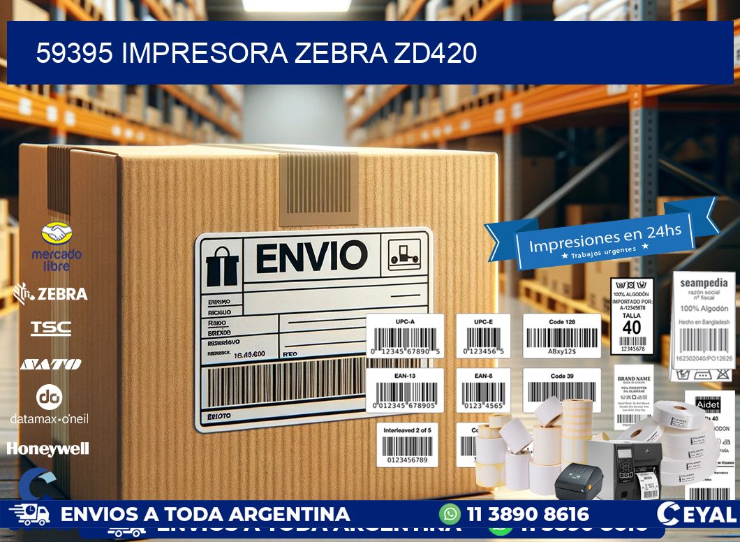 59395 Impresora Zebra ZD420