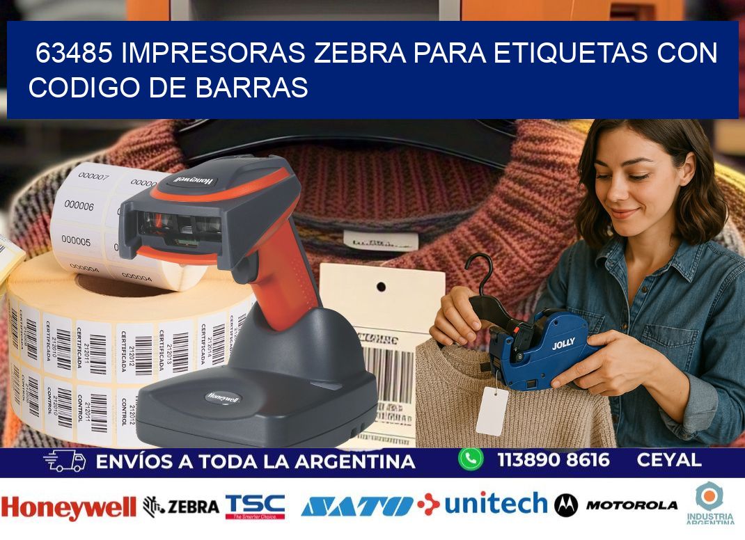 63485 impresoras zebra para etiquetas con codigo de barras