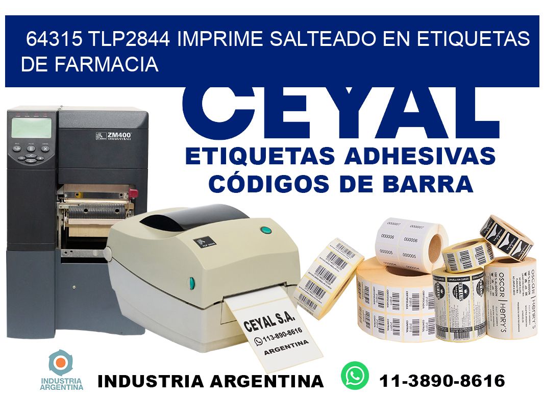 64315 tlp2844 imprime salteado en etiquetas de farmacia