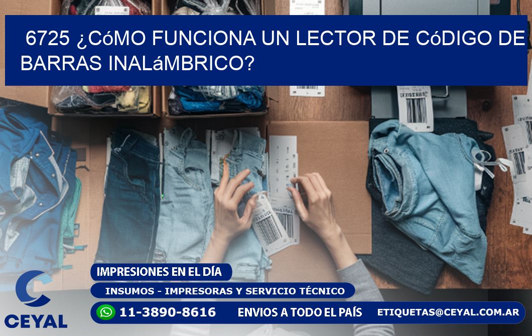 6725 ¿Cómo funciona un lector de código de barras inalámbrico?