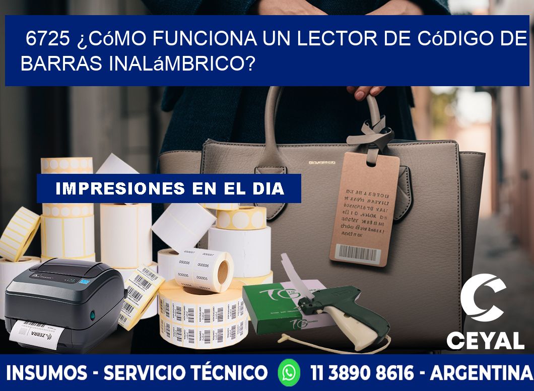 6725 ¿Cómo funciona un lector de código de barras inalámbrico?