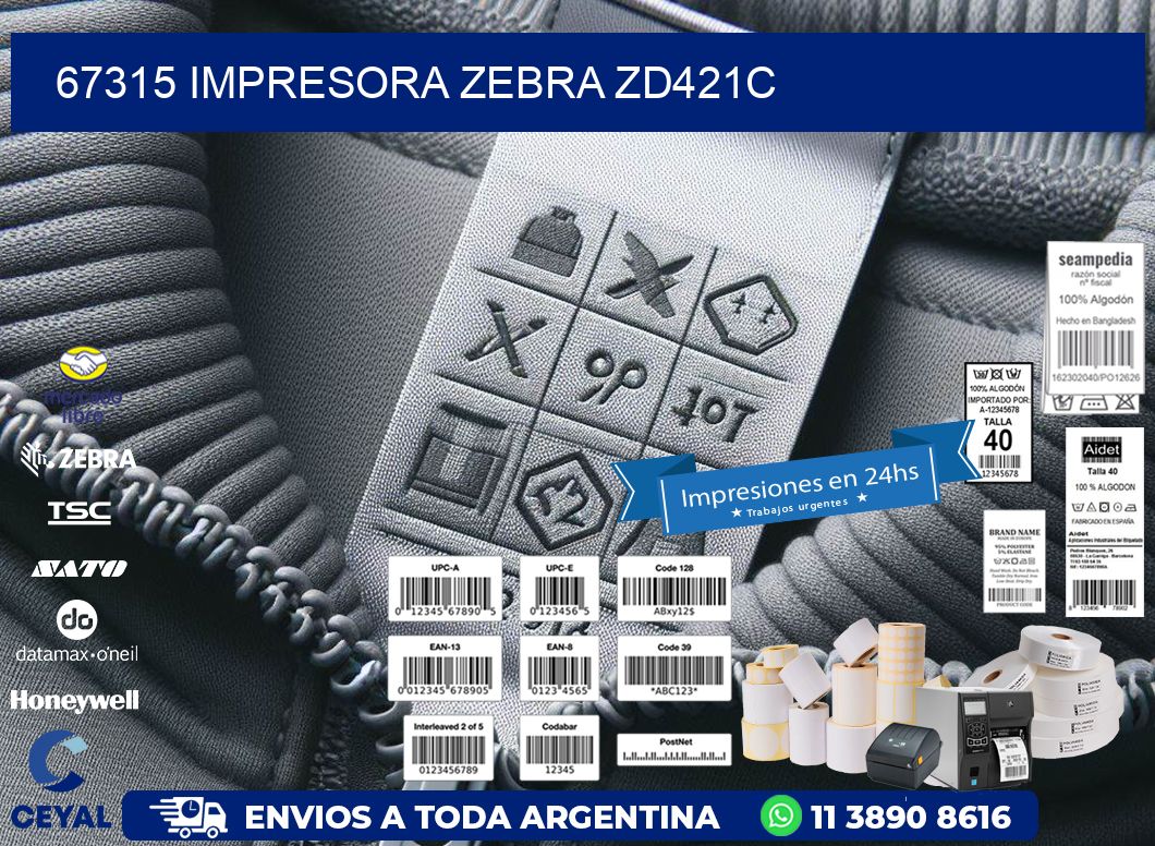 67315 Impresora Zebra zd421c