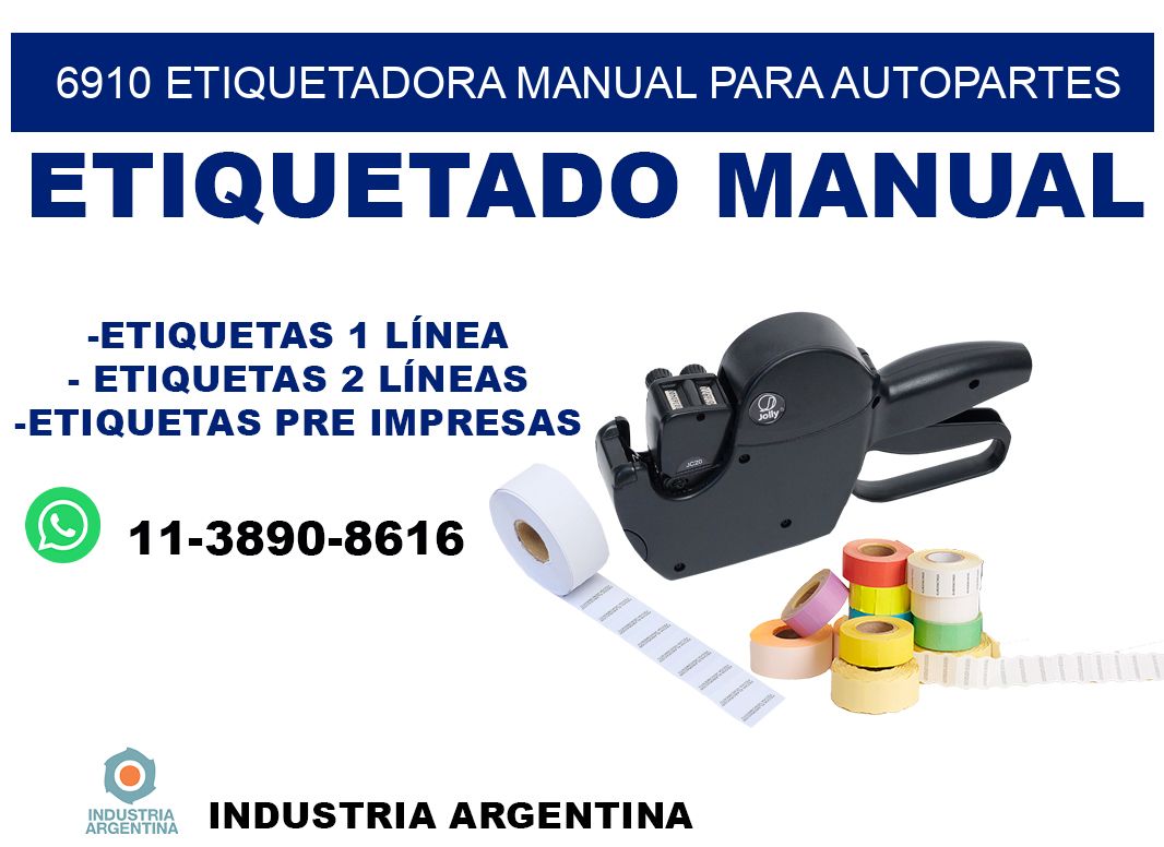 6910 etiquetadora manual para autopartes
