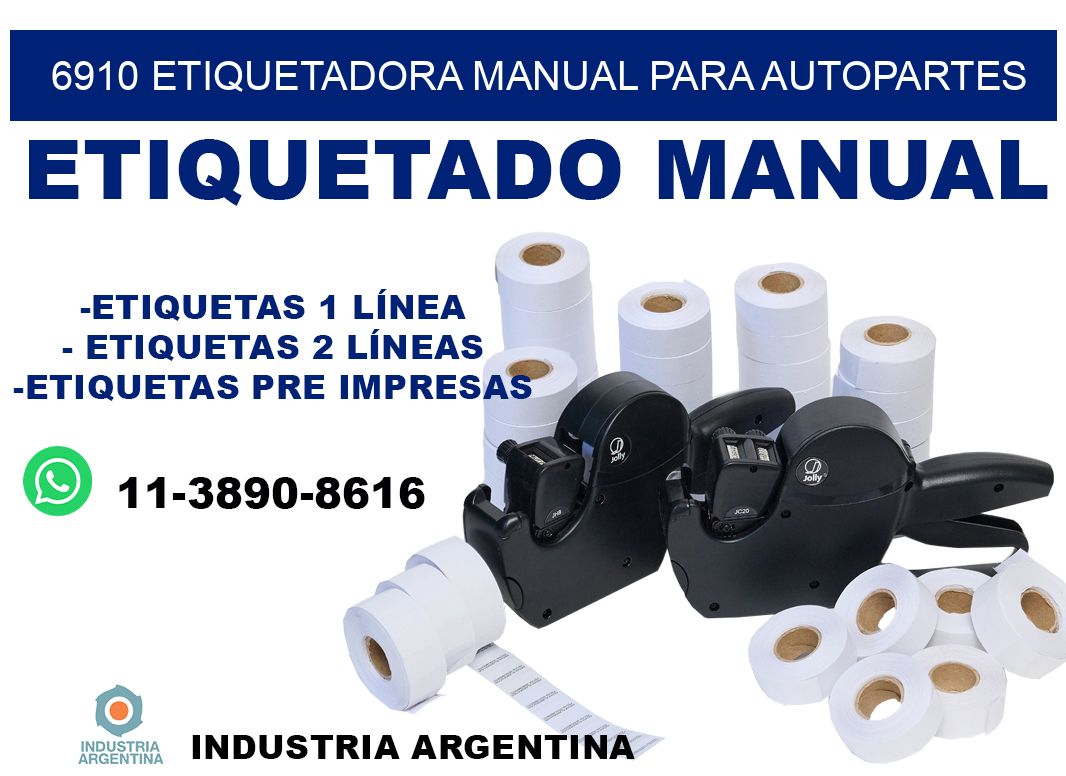 6910 etiquetadora manual para autopartes