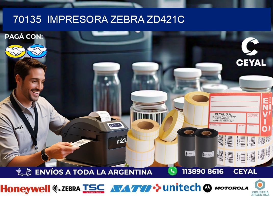70135 Impresora Zebra zd421c