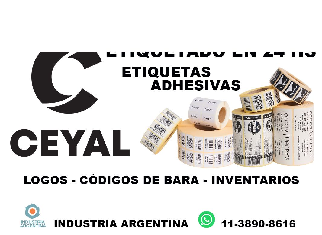 70435 Lista de códigos de barras para etiquetas autoadhesivas