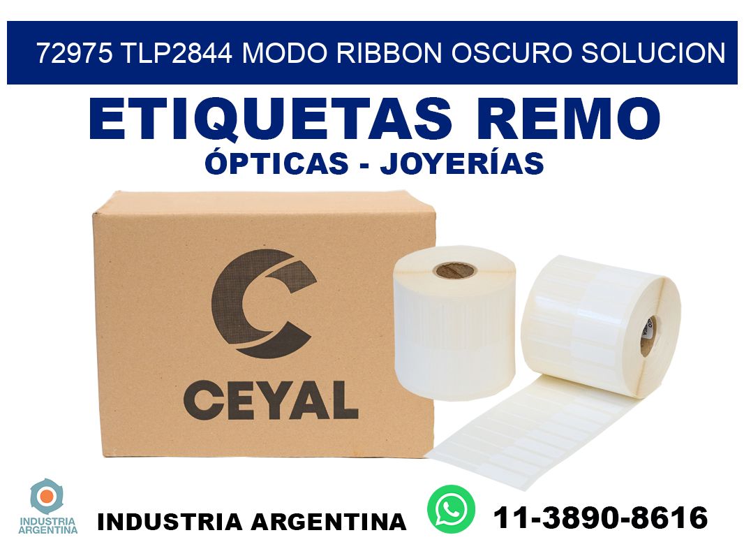 72975 tlp2844 modo ribbon oscuro solucion
