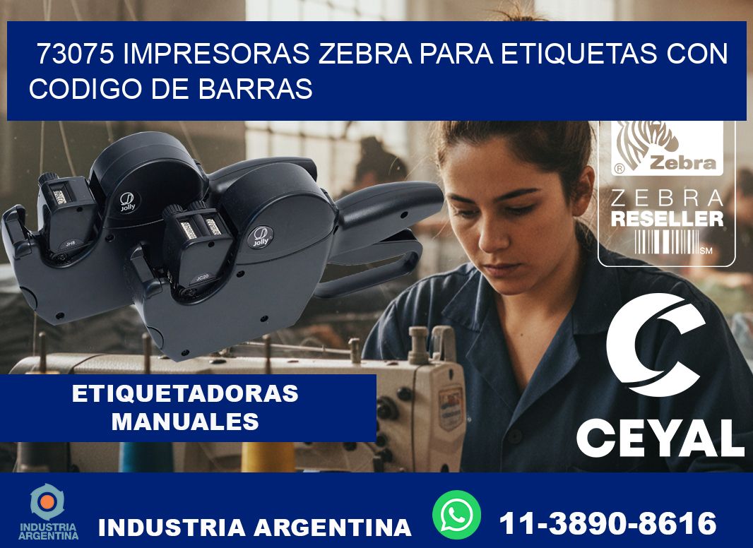 73075 impresoras zebra para etiquetas con codigo de barras